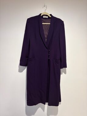 Vintage Purple Wool Coat